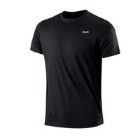 Men's Quick Dry Short Sleeve Gym Running Moisture Wicking Round Neck T-Shirt Training Exercise Gym Sport Shirt Tops Lightweight Econic Blanks