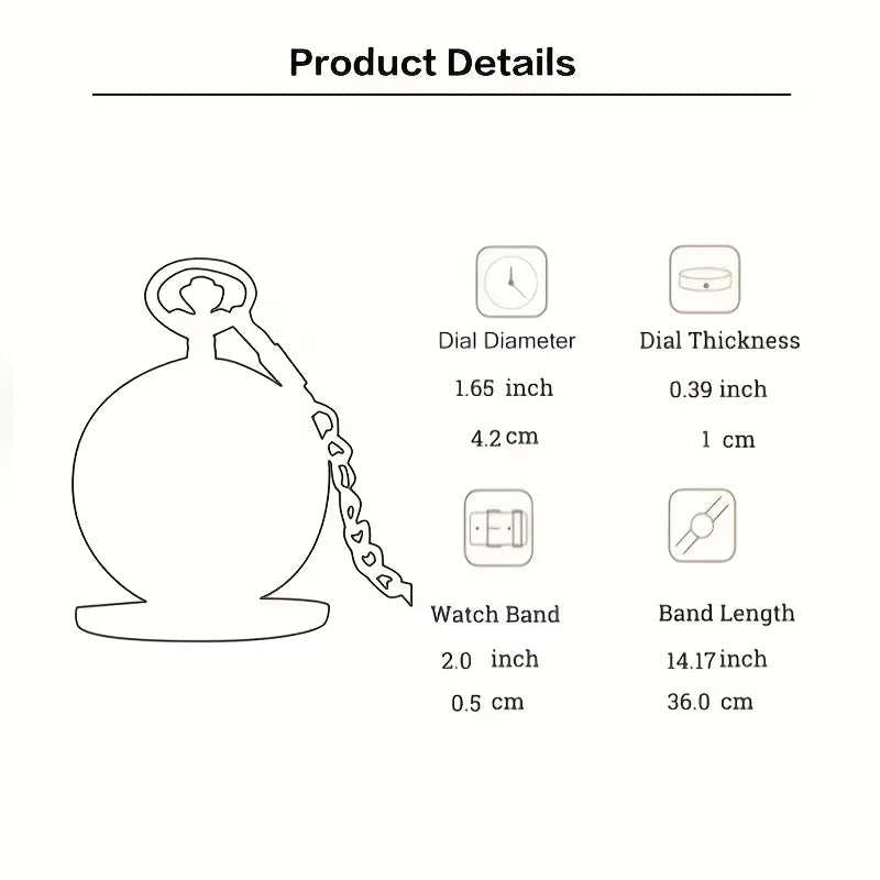 1 piece of retro fashion Halloween triangle captain retro pocket watch creative necklace watch pocket watch Quick Pick Grocers
