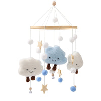 Baby Wooden Bed Bell Cartoon Rabbit Mobile Hanging Rattles Toy Hanger Crib Mobile Bed Bell Wood Toy Holder Arm Bracket Kid Gifts Purest Peak