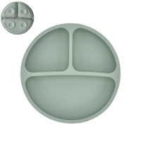 Silicone Baby Sucker Silicone Dining Plate Rice Spoon Set Cute Cartoon Children Dishes Smile Face Baby Tableware Retro Kid Bowl Purest Peak