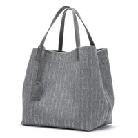 CHCH Large Capacity Black Knitted Tote Bag – Simple Shopping Handbag Econic Blanks