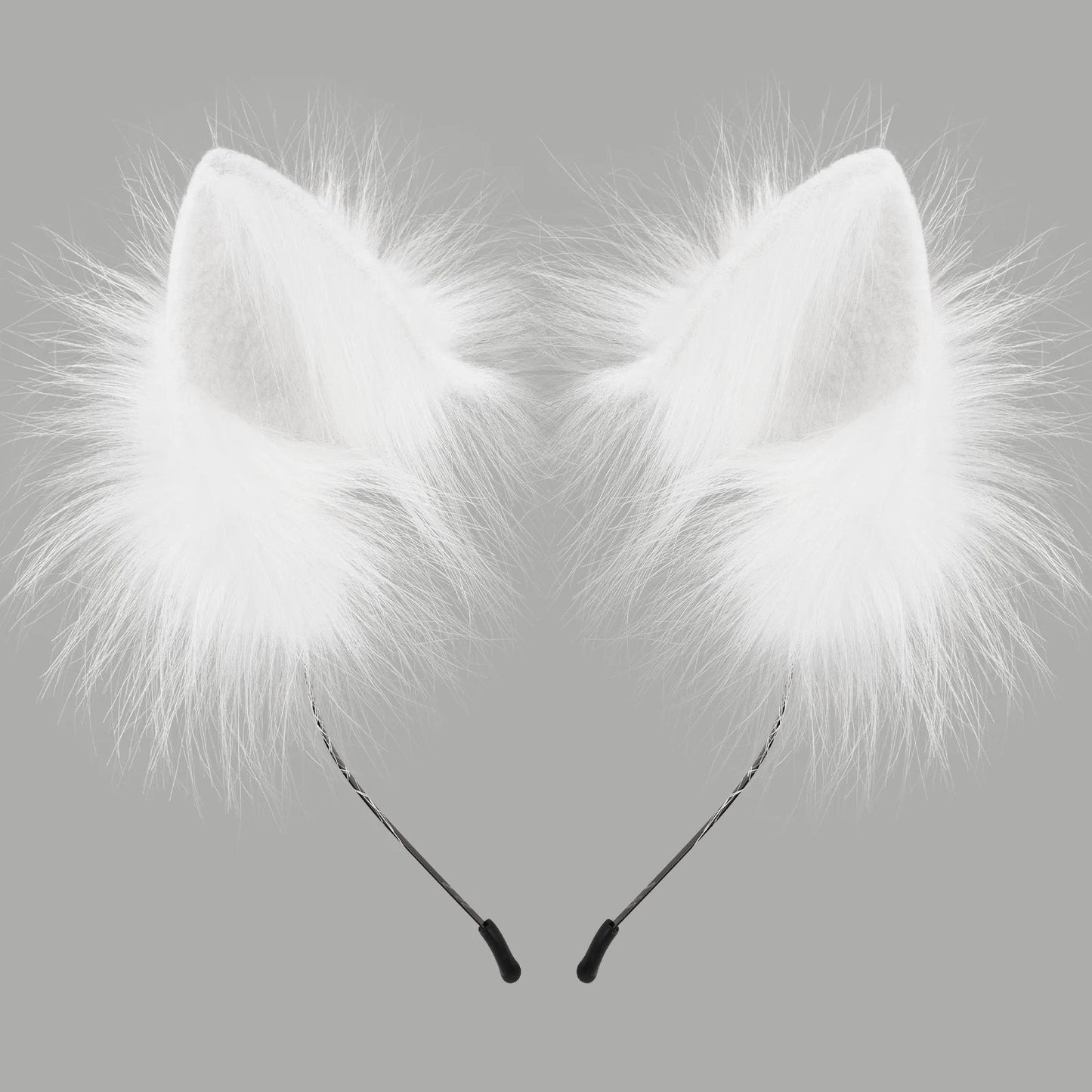 Handmade Faux Fur Animal Ears Headband Furry Cat Fox Ear Hairhoop Headwear Costume Accessory for Cosplay Masquerade Quick Pick Grocers