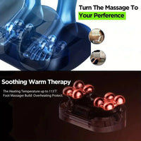 Extra Big Electric Foot Massager Hot Compress Shiatsu Kneading Leg Roller Kneading Calf Deep Relieve Fatigue Relaxation Muscle Purest Peak