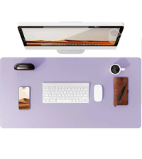Large Mouse Pad,Office Desk Mat, Leather Desk Pad Protector, Non-Slip PU Leather Desk Blotter, Laptop Desk Pad Econic Blanks