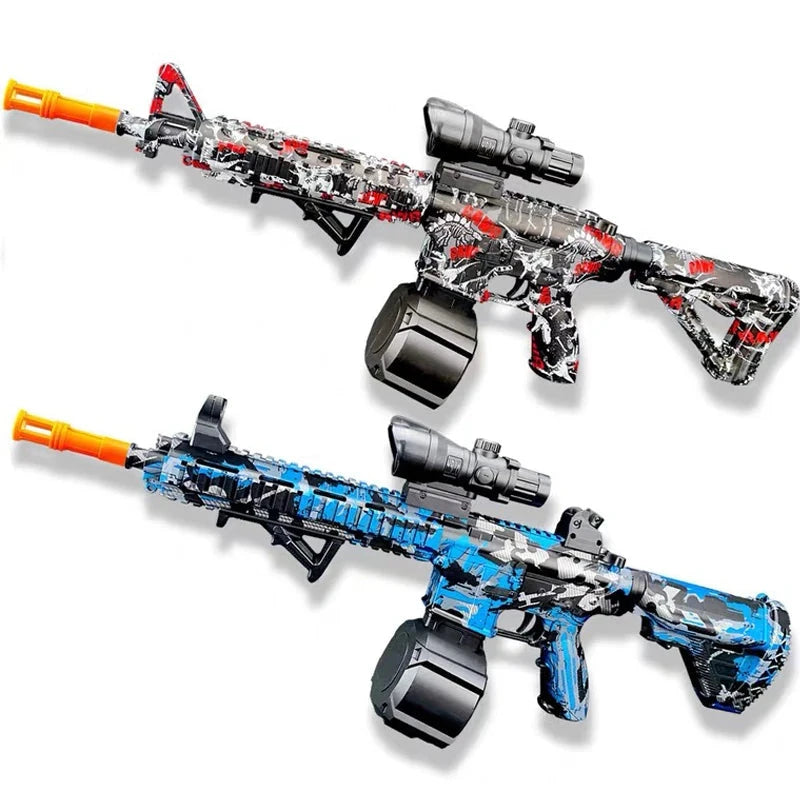 M416 Gun Toy Outdoor Electric Blaster Shooting Sport Gel Bullet Shoot Summer Water Ball Toys For Interactive Parent Child Game Econic Blanks