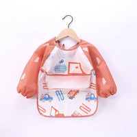 Waterproof EVA Full Sleeve Baby Bibs Children Apron Long Sleeve Feeding Smock Kids Eating Breastplate Infant Scarf Clothing Quick Pick Grocers