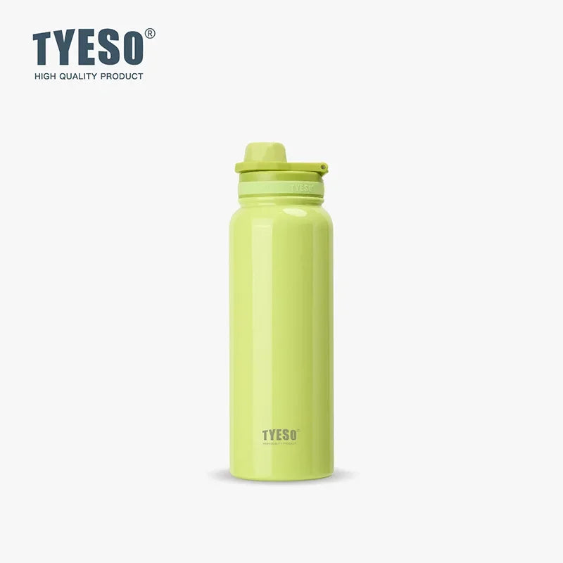 TYESO Stainless Steel Thermal Water Bottle Portable Tumbler Sport Vacuum Flask Keeps Cold and Heat Thermal Mug Car Insulated Cup Quick Pick Grocers
