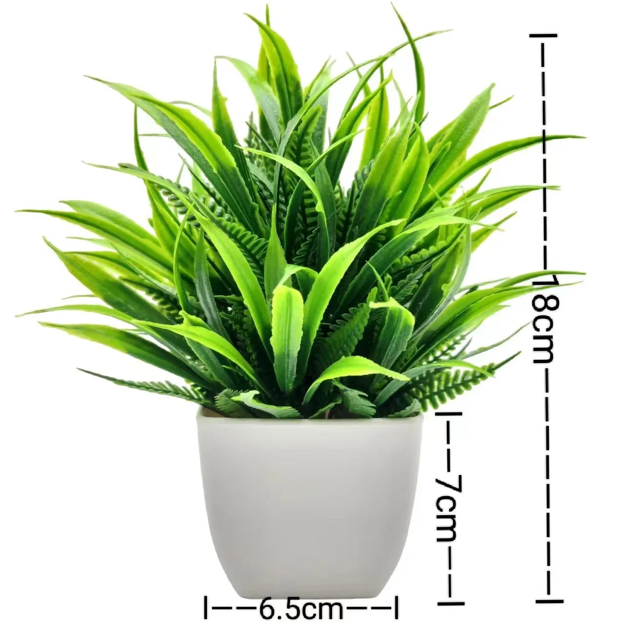 1pc Artificial Plants with Plastics Pots Perfect Greenery for Home DecorationsOffice Desk Living Room and Bedroom Decoration Econic Blanks