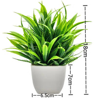 1pc Artificial Plants with Plastics Pots Perfect Greenery for Home DecorationsOffice Desk Living Room and Bedroom Decoration Econic Blanks