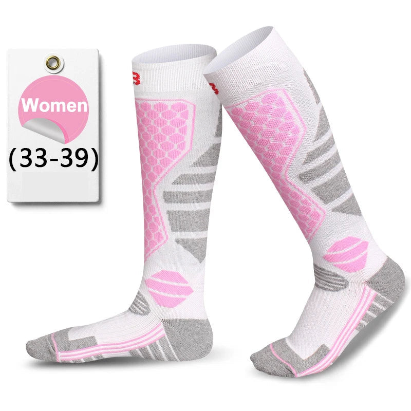 GTUBIKE 1 Pair Winter Warm Ski Stockings Thickening Hiking Socks for Women Men Anti-Cold Skiing Outdoor Sport Stockings Snow Quick Pick Grocers