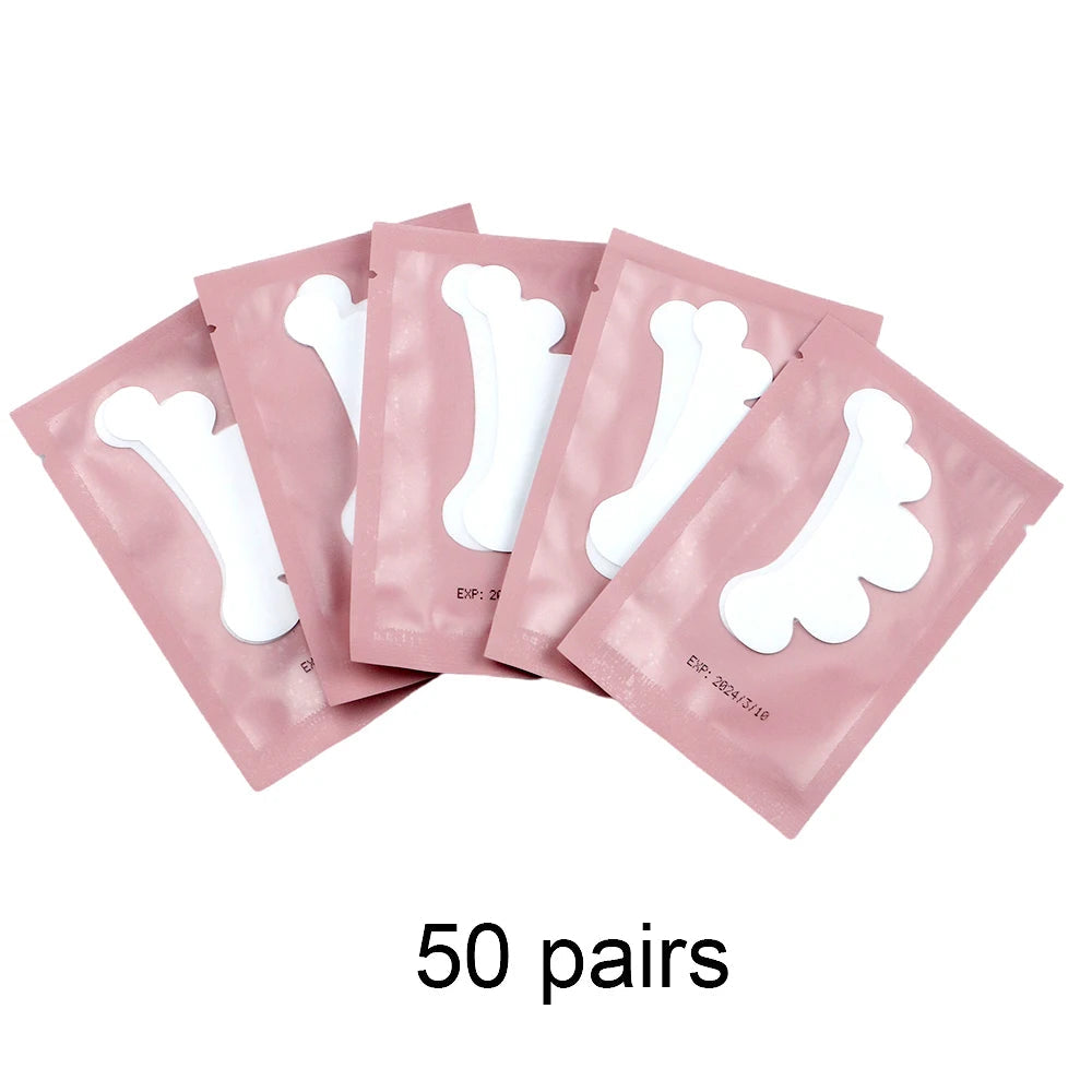 20/50Pairs Lash Extension Eye Stickers Hydrogel Patches Grafting Eyelashe Under Eye Pads Eyelashes Extension Lashes Tools Makeup Quick Pick Grocers