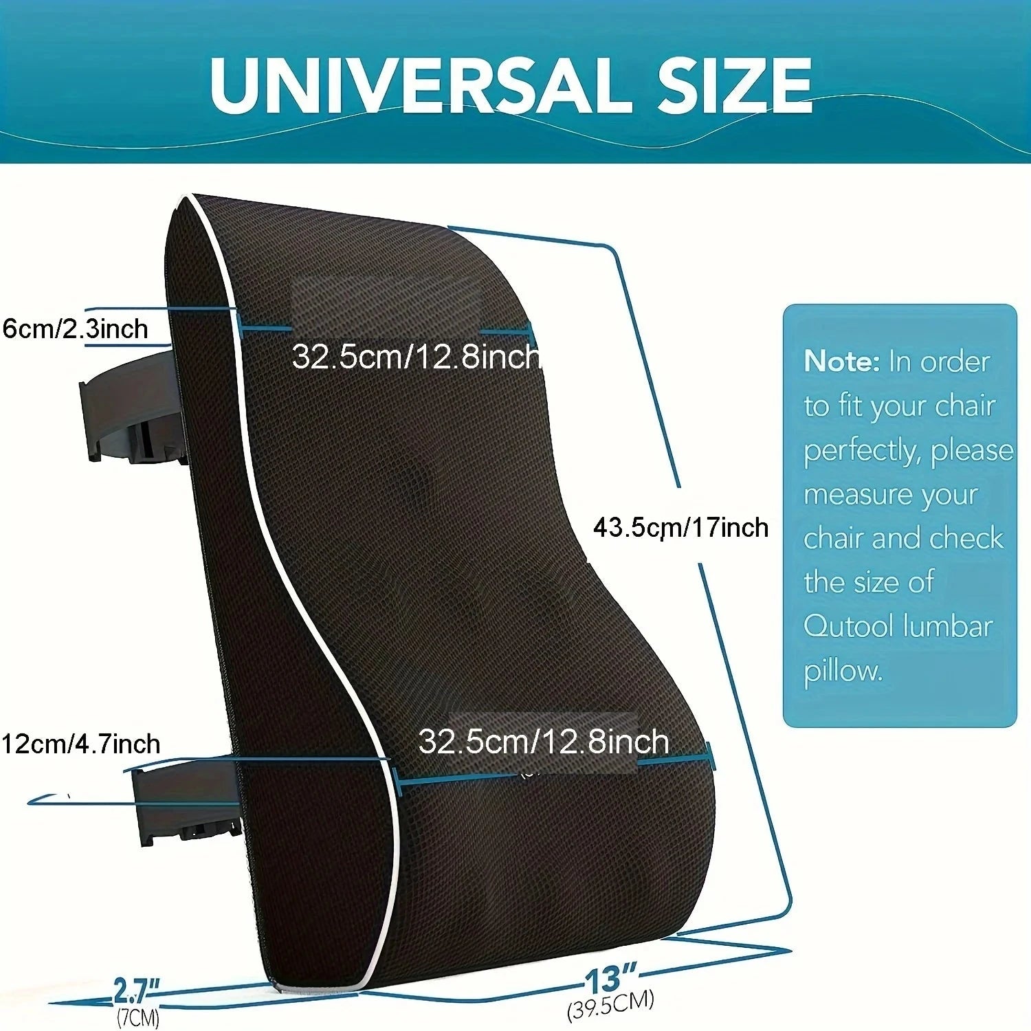 Ergonomic Memory Foam Lumbar Support Back Cushion Econic Blanks