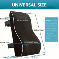 Ergonomic Memory Foam Lumbar Support Back Cushion Econic Blanks