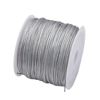 50Yds 0.8mm Crafts Nylon Cord For Jewelry Making Beading Braided Nylon Satin String for Bracelets Rattail Trim Chinese Knot Econic Blanks