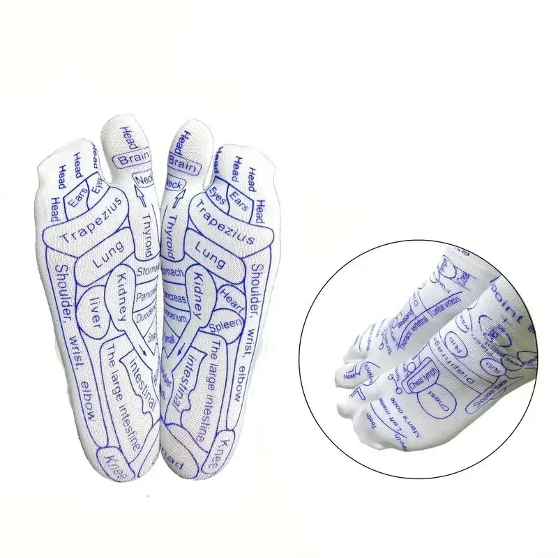 Physiotherapy Foot Care Massage Relieve Tired Feet Sock Acupressure Foot Massager Reflexology Socks Foot Acupoint Massage Tool Quick Pick Grocers