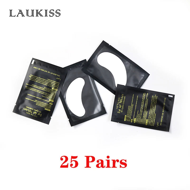25/50/100Pairs Eye Patches Under Eyelash Pads for Building Hydrogel Paper Patches Lint Free Stickers for False Eyelashes LAUKISS Quick Pick Grocers