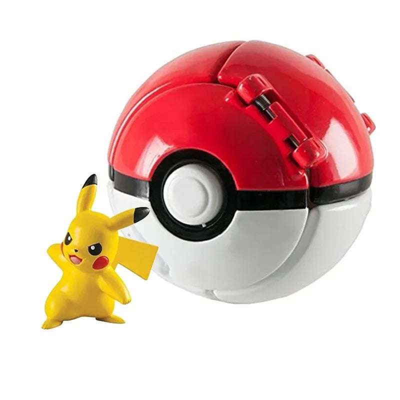 Pokemon Elf Ball Pokeball Anime Figure Cartoons Pikachu Charizard Piplup Kyogre Pocket Monster Pet Anime Action Model Toy Gifts Quick Pick Grocers
