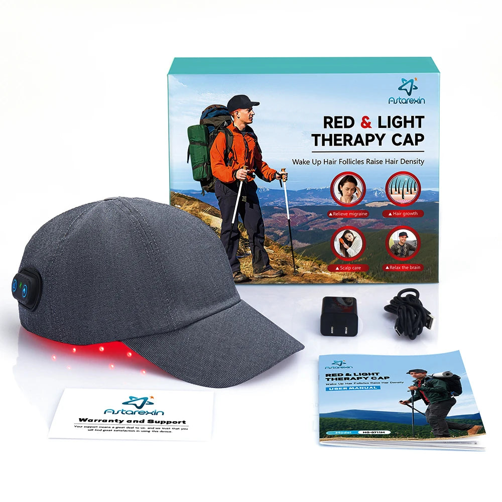 New Infrared LEDs 660nm&850nm Red Light Therapy Hair Growth Cap For Hair Regrowth Anti Hair Loss Relax Scalp Anti-inflammatory Quick Pick Grocers