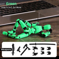 Multi-Jointed Movable Robot Mannequin – 13 Poseable Action Figures Toy Econic Blanks