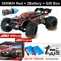4WD Remote Control Car Off Road 4x4 RC High Speed Buggy Truck Super Brushless 50 or 80KM/H Fast Drift Racing Toy Kids Adults Econic Blanks