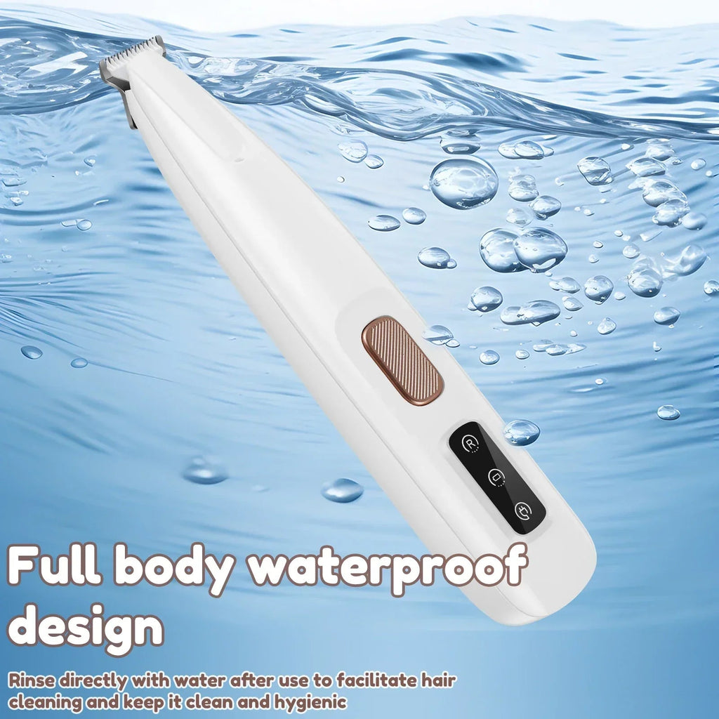 New Dog Paw Trimmer with LED Light Fully Waterproof Pet Hair Trimmer with LED Display Dog Clippers for Grooming 18mm Widen Blade Quick Pick Grocers