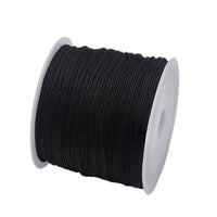 50Yds 0.8mm Crafts Nylon Cord For Jewelry Making Beading Braided Nylon Satin String for Bracelets Rattail Trim Chinese Knot Econic Blanks