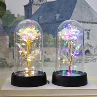 Rose Light Beautiful Realistic Looking Night Light Rose Eternal Flower Party Supplies LED Simulation Rose Flower Valentine's Day Quick Pick Grocers