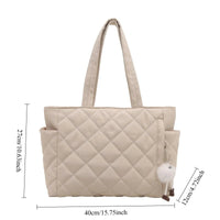 Rectangular Large Capacity Single Shoulder Bag for Commuting To Work Korean Style Women's Tote Bag Lightweight Casual Handbag Quick Pick Grocers