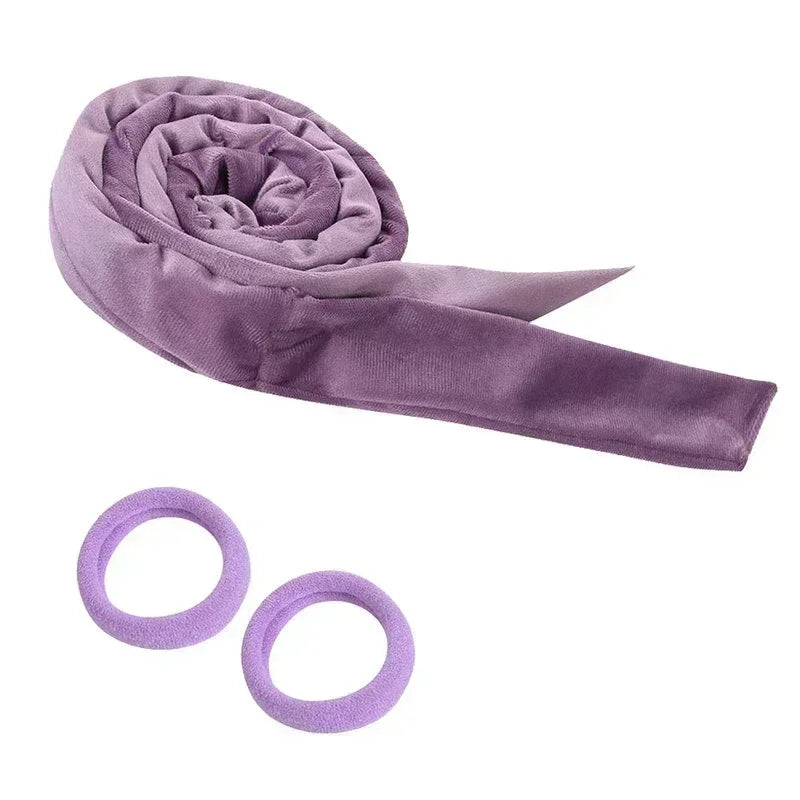 Heatless Curling Rod Headband No Heat Hair Curlers Ribbon Lazy Hair Rollers Silk Curls Sleeping Soft Headband Hair Styling Tools Quick Pick Grocers