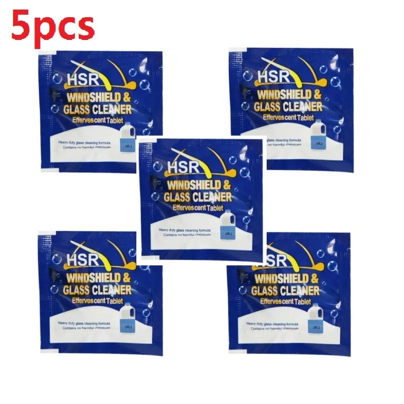 Car Windshield Washer Fluid Concentrated Tablets Solid Effervescent Wiper Tablet for Car Room Kitchen Window Glass Cleaning