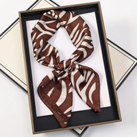 60Colors Luxury Scarf Women 70*70Cm Silk Feel Square Hair Wrapping Foulard Satin Shawl Big Size Head Bandana Hijab Handkerchief Quick Pick Grocers