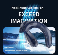 New Neck Air Conditioner Portable Neck Fan Rechargeable Semiconductor Cooling Bladeless Fan Outdoor Personal Fan Wearable Cooler Quick Pick Grocers