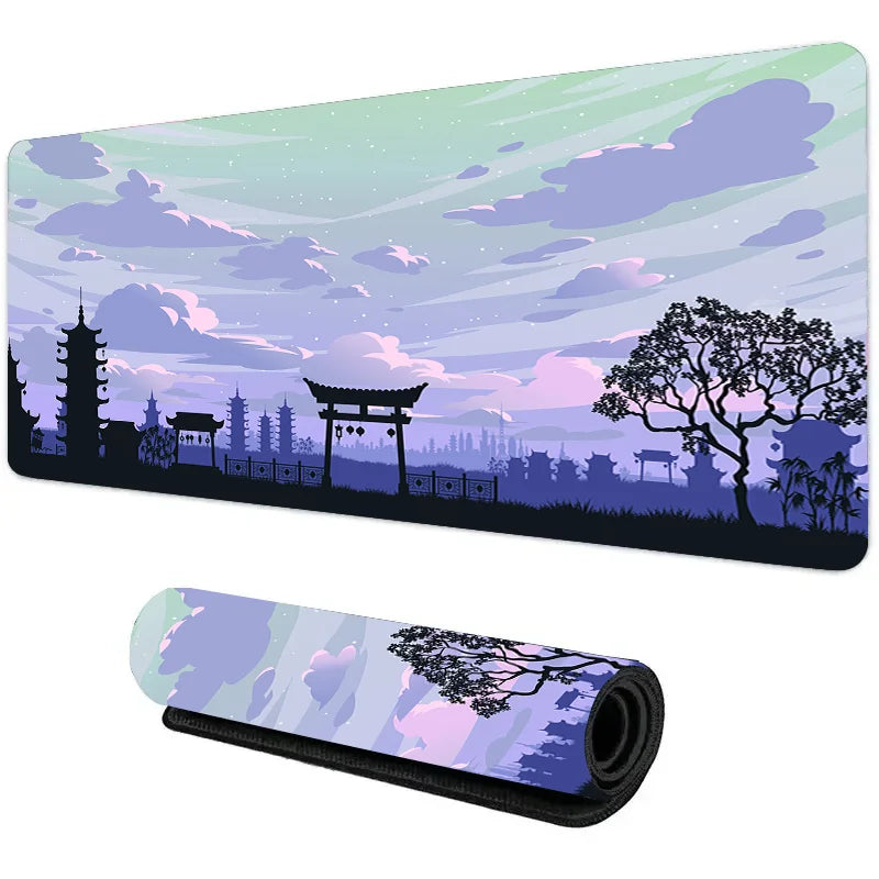 Night Moonlight large cool mouse pad laptop non-slip esports office desk mat game player mousepad mini PC desktop accessories Quick Pick Grocers