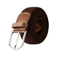 107/120/130CM Fashion Female Elastic Casual Stretch Woven Belt Unisex Canvas Elastic Belts for Women Jeans Pin Buckle Men Belt Quick Pick Grocers