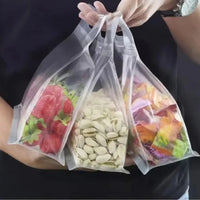 5pcs Reusable Leakproof Food Storage Bags For Nut Grain Vegetable Fruit And Snack Kitchen Organizer Storage Containers Econic Blanks