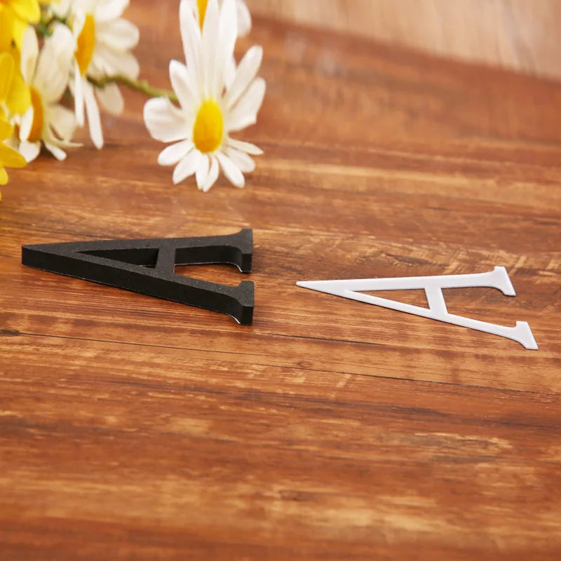 Gold English Letters Mirror 3D Wall Sticker Home Decoration Festival Party Wedding Decor Acrylic Mural Peel & Stick Wallpaper Quick Pick Grocers