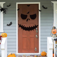 Halloween decoration room door stickers window decor skeleton hand pumpkin DIY devil witch hat glass window stickers ghost Econic Blanks
