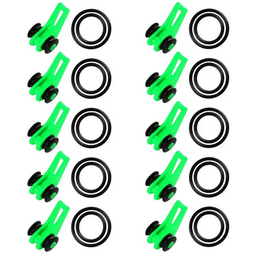 10pcs/lot Fishing Rod Pole Hook Keeper - Securely Silicone Ring Iso Hold Bait Lures and Jigs for Safe and Easy Fishing
