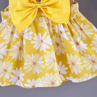 Baby Girl Dress Summer Bow And Full Print Daisy Pattern Suspender Beach Baby Dresses Cute Casual Baby Girl Clothes With Hat ﻿ Quick Pick Grocers