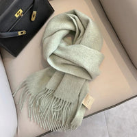 Winter Narrow Scarf 28 Color 100% Wool Scarf Hot Selling Solid Color Scarf Men's and Women's Universal Warm and Cold proof Scarf Quick Pick Grocers
