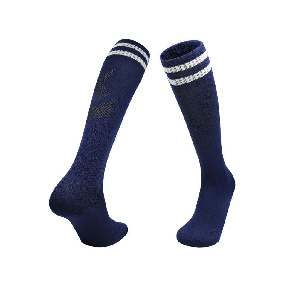 Loogdeel Football Socks Long Tube Knee Cotton Adults Children Legging Stockings Non-slip Soccer Baseball Running Sports Socks Quick Pick Grocers