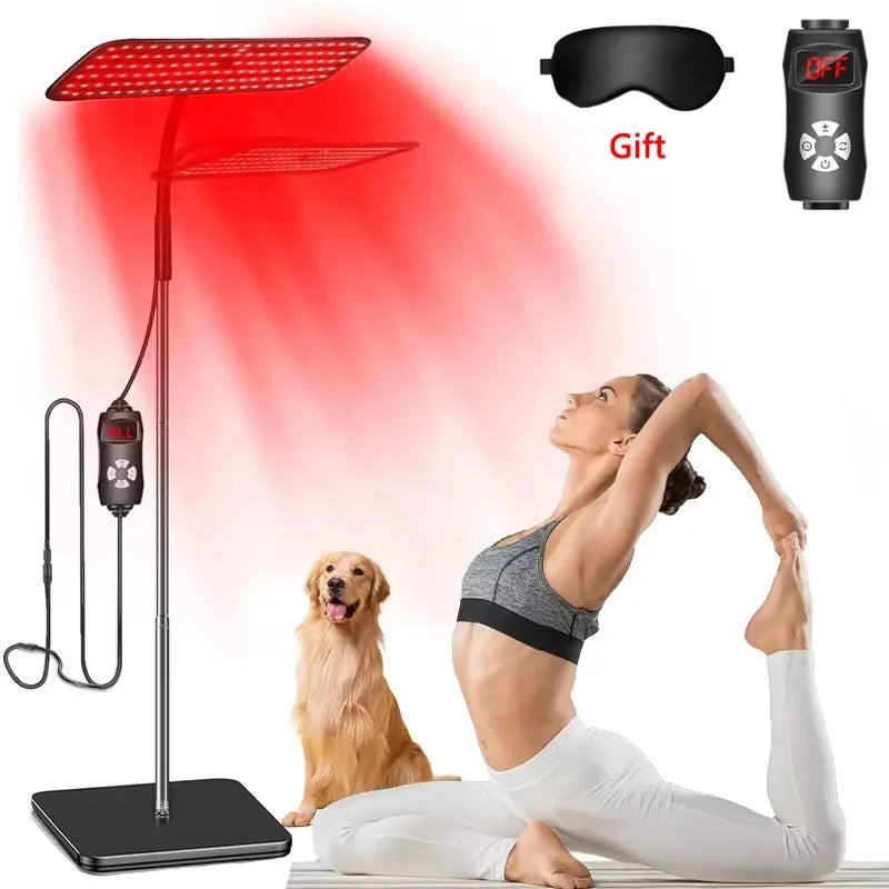 660nm 850nm Near Infrared Light Panel Red Light Lamp With Timer Face and Body Home Use Relief Pain Device with Adjustable Stand Quick Pick Grocers