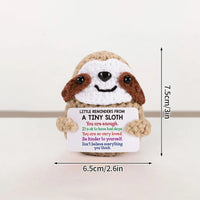 Crochet Positive Energy Doll Pocket Hug Mother's Day Gifts 2026 Handmade Knitted Ornament Handmade Crochet Doll Graduation Gifts Quick Pick Grocers