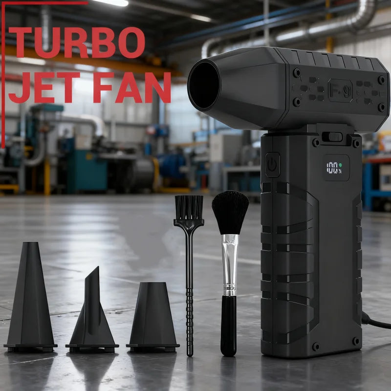 160000RPM Powerful Air Blower Handheld Car Wash Air Gun Electric Turbo Jet Fan 52m/s Wind Speed Brushless Motor Violent Fan Dry