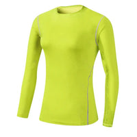 Base Layer Fitness Sport Shirt Quick Dry Women long Sleeves Top Gym jogging lady T-shirt Train Workout Clothing White Yoga Shirt Quick Pick Grocers