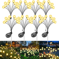 8pcs Outdoor Lights Solar Lawn Lamp Garden Lamp LED Wind-driven Firefly Ground Plug Lamp for Garden Lawn Landscape Holiday Light Econic Blanks