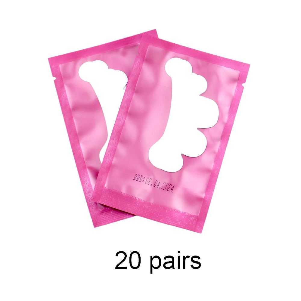 20/50Pairs Lash Extension Eye Stickers Hydrogel Patches Grafting Eyelashe Under Eye Pads Eyelashes Extension Lashes Tools Makeup Quick Pick Grocers