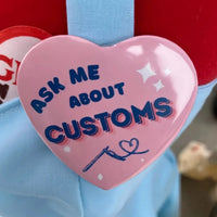 Customized Personalized Heart-Shaped Tin Badges With Text Designs And Logo Printing A Perfect Gift For Children And Loved Ones Quick Pick Grocers