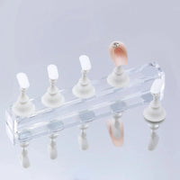 5/30pcs/Set Magnetic Nail Holder False Nail Tip Practice Stand Crystal Base Holder Nail Art Display For Art Salon DIY & Practice Econic Blanks