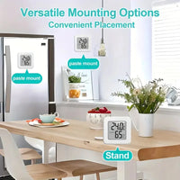 Indoor Mini Temperature and Humidity Meter, Bedroom Temperature Meter, Portable Electronic Digital Display, Humidity and Tempera Econic Blanks